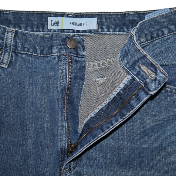 LEE Men's Classic Fit Jeans Dark Wash Denim Size 40x30 Vintage - Picture 5 of 10